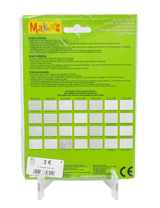 MAKIN'S tekstuurilevyt, 4 kpl - Askartelu - 10105480539 - 1