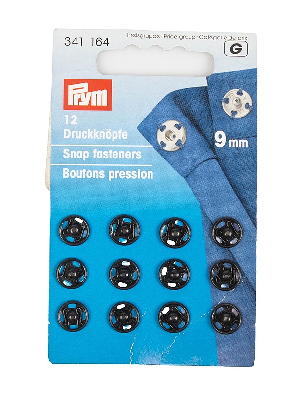 PRYM nepparit, 9 mm - Ompelu - 10105480555 - 0