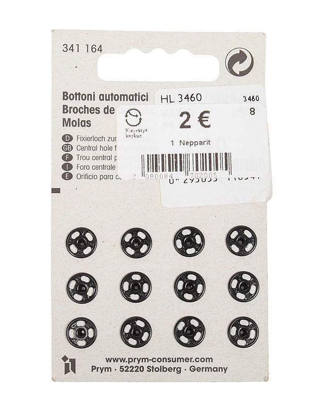 PRYM nepparit, 9 mm - Ompelu - 10105480555 - 1