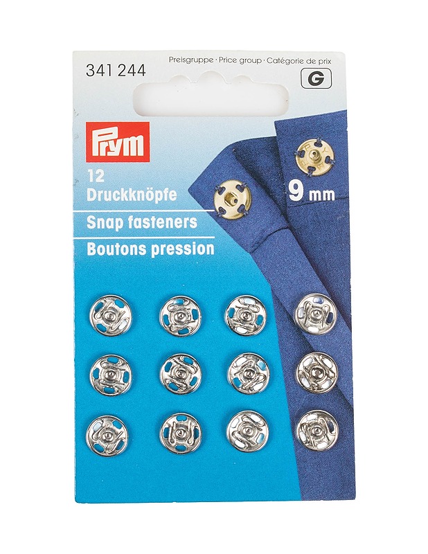 PRYM nepparit, 9 mm - Ompelu - 10105480574 - 0
