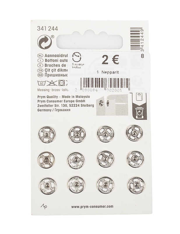 PRYM nepparit, 9 mm - Ompelu - 10105480574 - 1