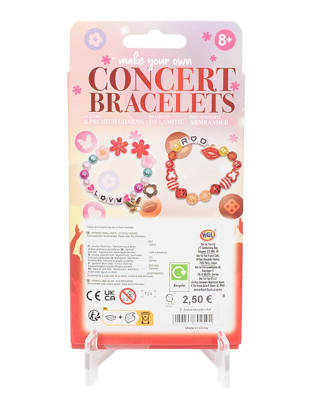 ONE FOR FUN Concert Bracelets koruaskartelusarja - Askartelu - 10105480643 - 1