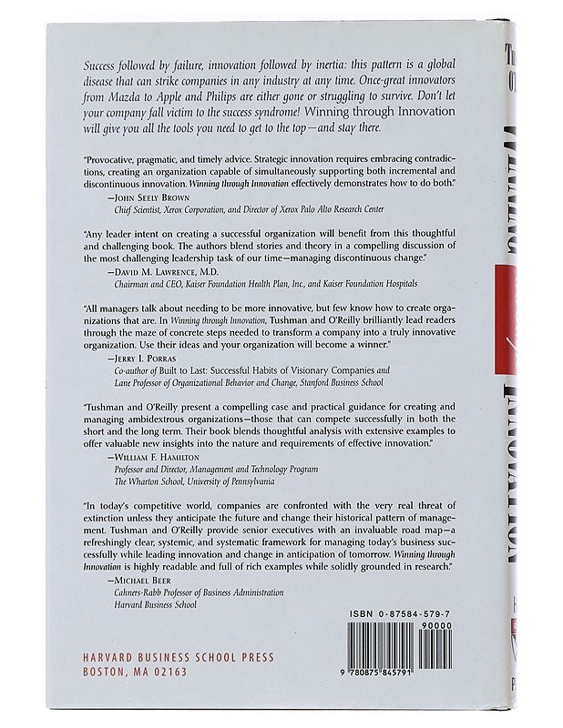 Winning through innovation : a practical guide to leading organizational change and renewal - Tushman, Michael - Tietokirjat ja oppaat - 10105480642 - 1