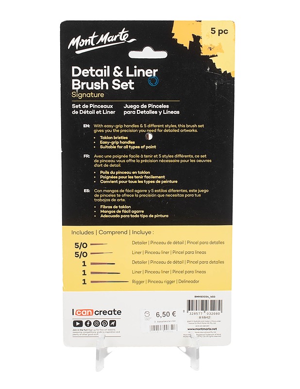 MONT MARTO Detail & Liner harjasetti - Askartelu - 10105480646 - 1