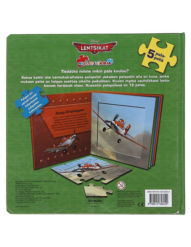 Lentsikat : palapelikirja - Fucci, Emma - Lastenkirjat - 10105480669 - 1