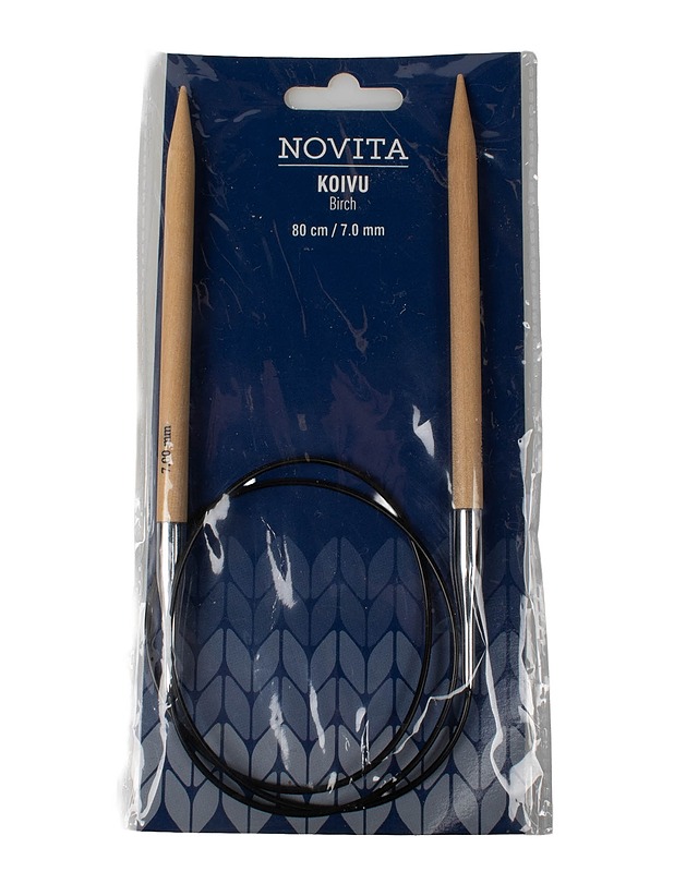 NOVITA Koivu pyöröpuikot, 7 mm / 80 cm - Käsityö - 10105480681 - 0