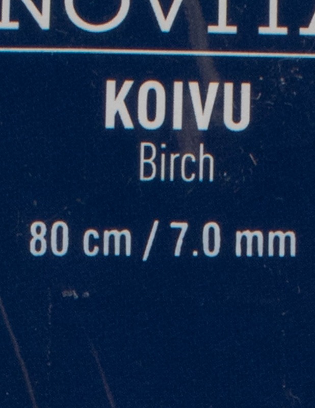 NOVITA Koivu pyöröpuikot, 7 mm / 80 cm - Käsityö - 10105480681 - 1