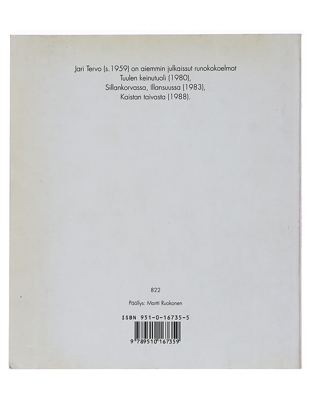 Muistoja pohjolasta - Jari Tervo - Elämäkerrat ja muistelmat - 10105480696 - 1
