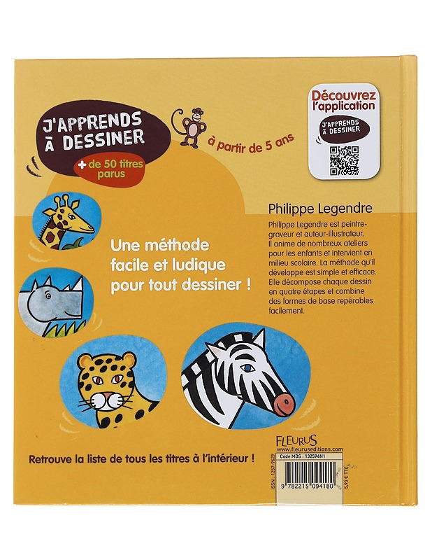 J'apprends à dessiner - Philippe Legendre - Lastenkirjat - 10105480700 - 1