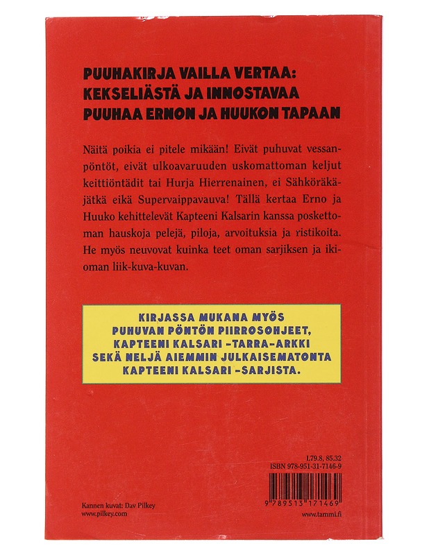 Kapteeni Kalsarin erikoisrapea hupikirja - Pilkey, Dav - Lastenkirjat - 10105480742 - 1