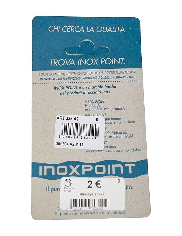 INOXPOINT mutteri M12, 8 kpl - Rakennustarvikkeet - 10105480745 - 1