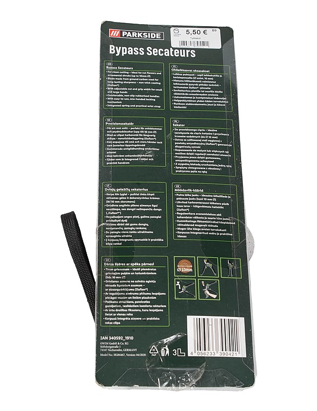 PARKSIDE ohileikkaavat oksasakset - Muut urheiluvälineet ja vapaa-aika - 10105480805 - 1