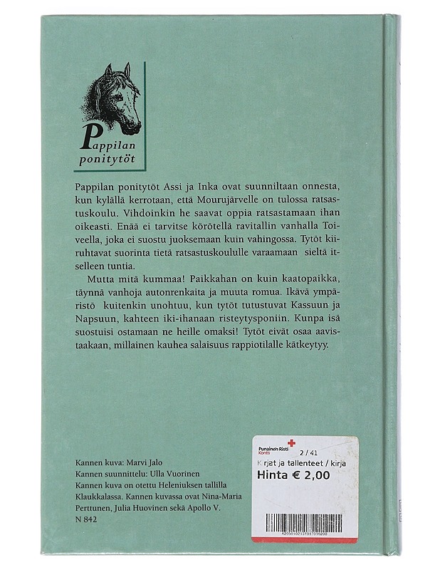 Pappilan ponitytöt ja rappiotilan salaisuus - Jalo, Merja - Lastenkirjat - 10105480867 - 1