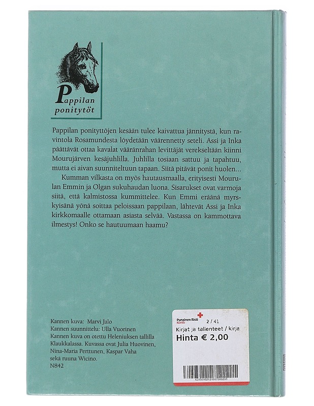 Pappilan ponitytöt ja hautuumaan haamu - Jalo, Merja - Nuorten kirjat - 10105480872 - 1