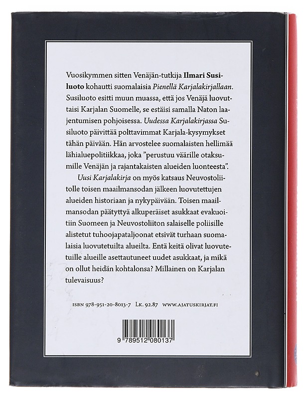 Uusi Karjalakirja - Ilmari Susiluoto - Historiakirjat - 10105480902 - 1