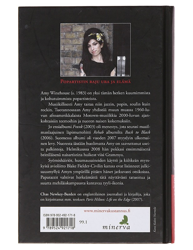 Amy Winehouse : popdiivan blues - Newkey-Burden, Chas - Musiikki- ja elokuvakirjat - 10105480909 - 1