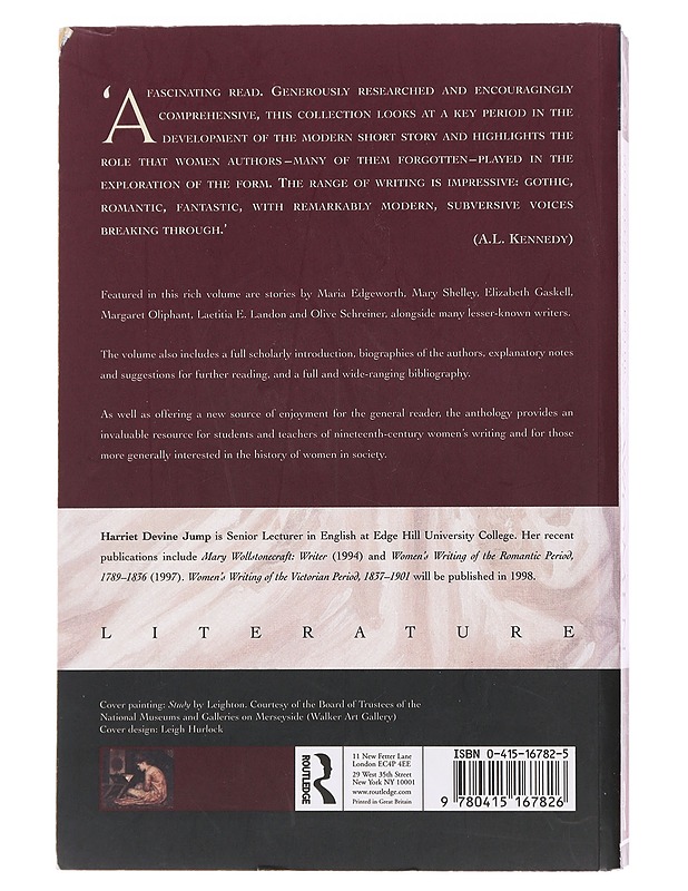 Nineteenth-Century Short Stories by Women - Harriet Devine Jump - Elämäkerrat ja muistelmat - 10105480919 - 1