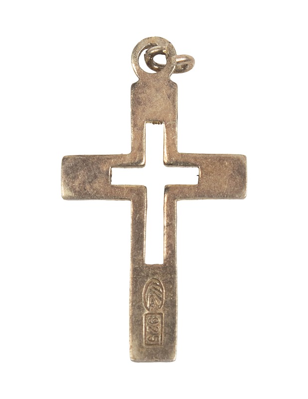 Hopeinen ristiamuletti - Askartelu - 10105480981 - 1