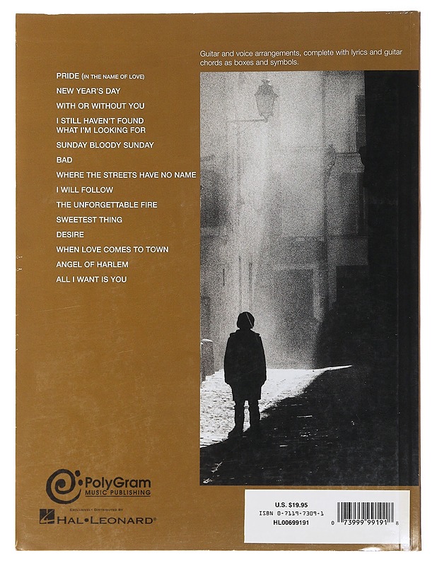 U2 - The Best of 1980-1990 Song Book - Harrastekirjat - 10105481044 - 1