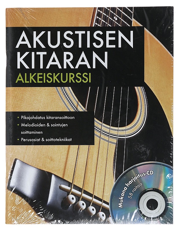 Akustisen kitaran alkeiskurssi : mukana harjoitus-CD - Walter, Frank - Musiikki- ja elokuvakirjat - 10105481067 - 0