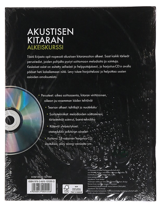 Akustisen kitaran alkeiskurssi : mukana harjoitus-CD - Walter, Frank - Musiikki- ja elokuvakirjat - 10105481067 - 1
