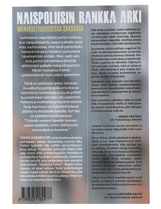 Naispoliisin rankka arki monikulttuurisessa Saksassa - Kambouri, Tania - Elämäkerrat ja muistelmat - 10105481085 - 1