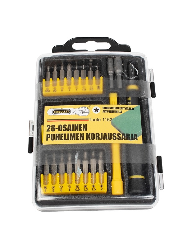 FINBULLET 28-osainen puhelimen korjaussarja - Rakennustarvikkeet - 10105481114 - 0