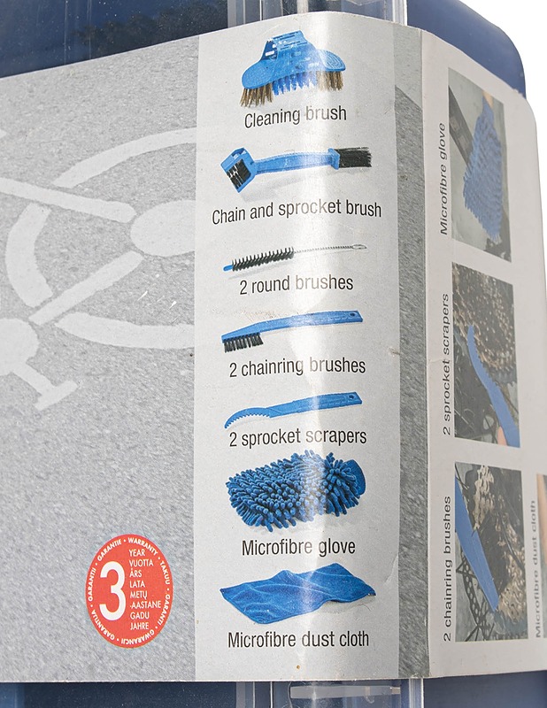 CRIVIT polkupyörän puhdistussetti, 10 osaa - Muut urheiluvälineet ja vapaa-aika - 10105481117 - 1