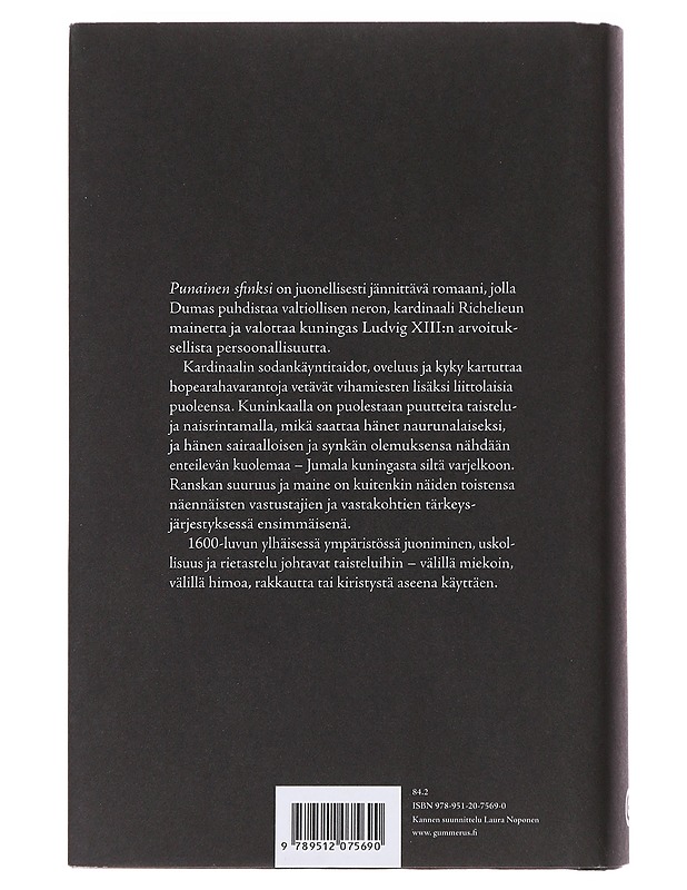 Punainen sfinksi - Dumas, Alexandre - Romaanit ja novellit - 10105481224 - 1