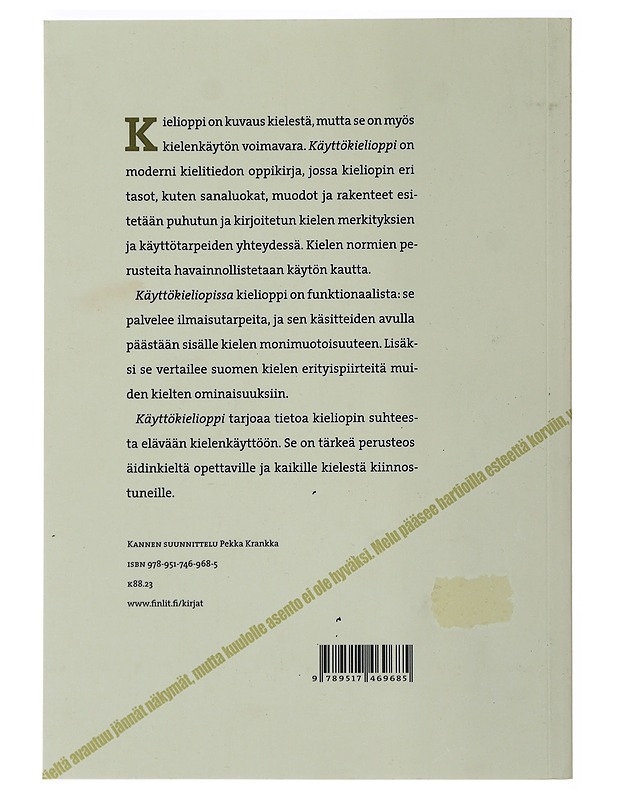 Käyttökielioppi - Alho, Irja - Tietokirjat ja oppaat - 10105481398 - 1