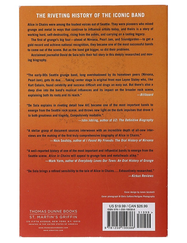 Alice In Chains : the untold story - David De Sola - Elämäkerrat ja muistelmat - 10105481421 - 1