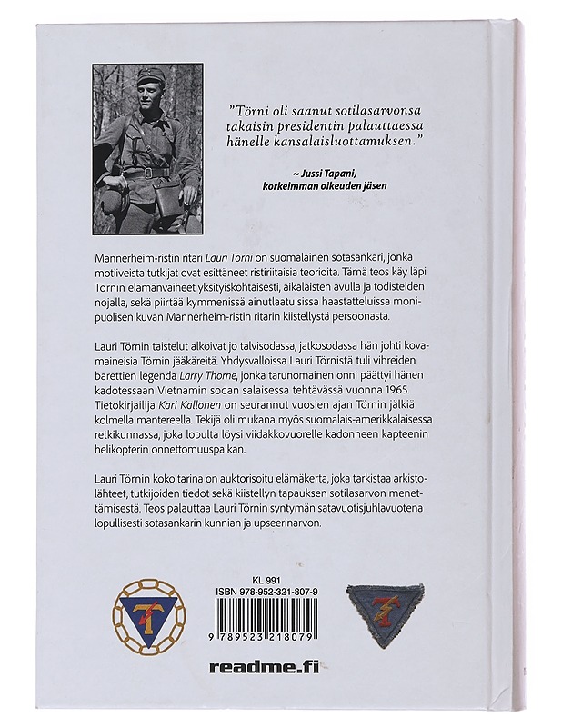 Lauri Törni : Mannerheim-ristin ritari ja USA:n vihreiden barettien sankari - Kari Kallonen - Elämäkerrat ja muistelmat - 10105481429 - 1