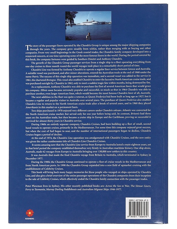 The Chandris Liners and Celebrity Cruises - Peter Plowman - Historiakirjat - 10105481593 - 1