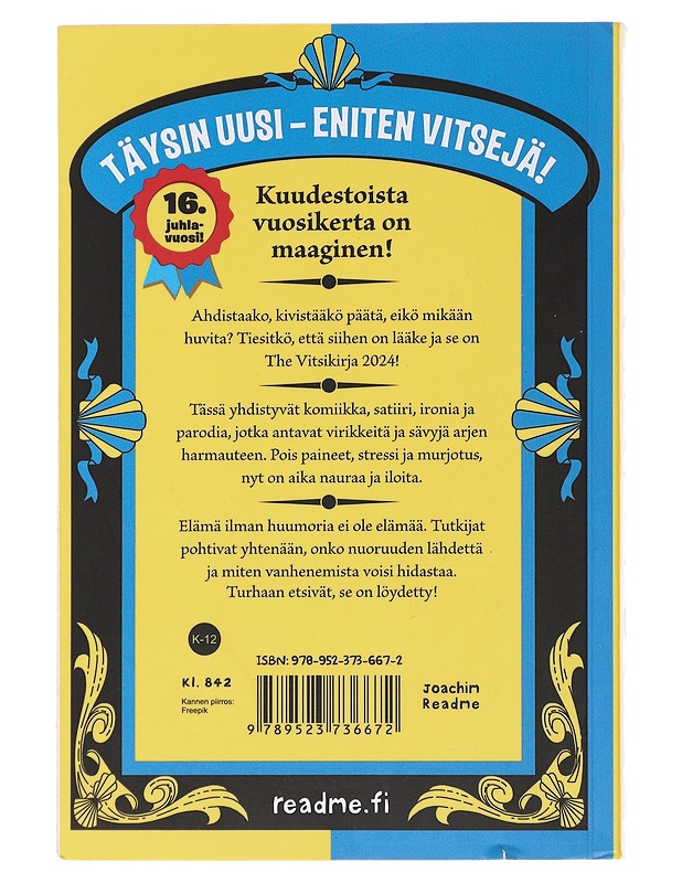 The vitsikirja 2024 - Joachim Readme - Romaanit ja novellit - 10105481640 - 1