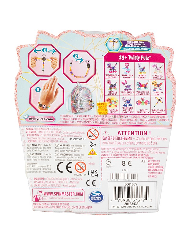 SPIN MASTER Twisty petz dragomira dragonfly keräilylelu - Lasten lelut - 10105481701 - 1