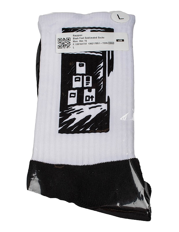Black Foot Sublimated Socks - sukat, L - Alusvaatteet - 10105481718 - 0