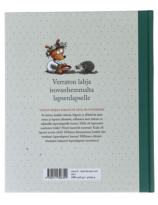 Isovanhempien kirja: talleta omat muistosi - Mauri Kunnas - Lastenkirjat - 10105481756 - 1