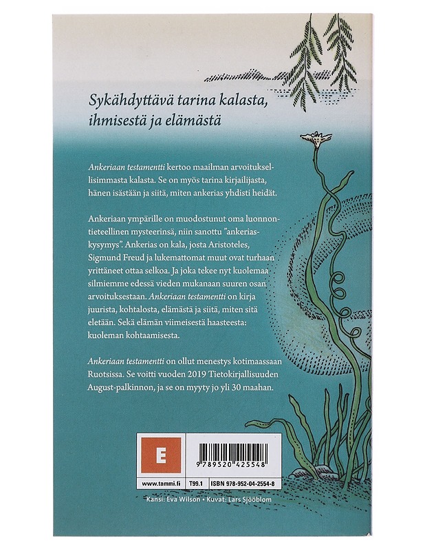 Ankeriaan testamentti : pojasta, isästä ja maailman arvoituksellisimmasta kalasta - Svensson, Patrik - Elämäkerrat ja muistelmat - 10105481830 - 1