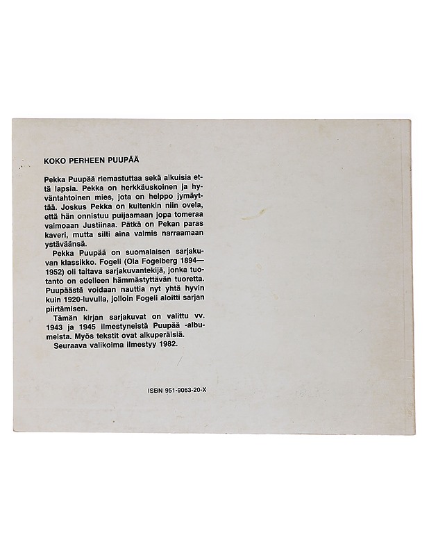 Puupään parhaat 1 - Fogeli - Sarjakuvat - 10105481886 - 1