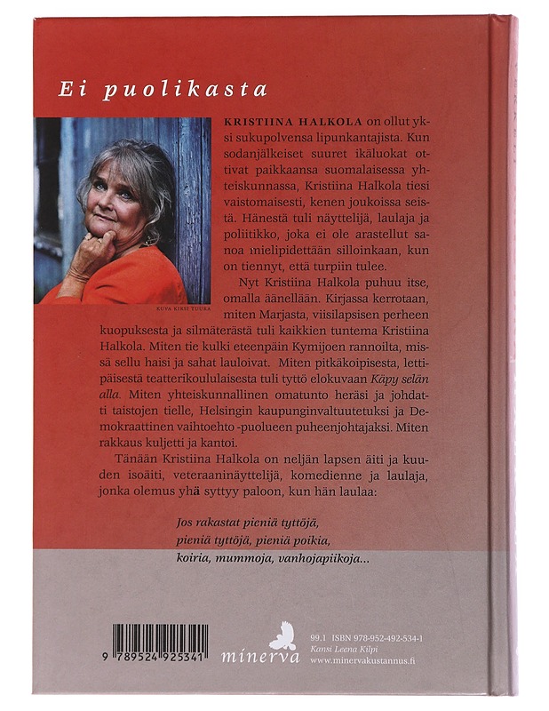 Kristiina Halkola : jos rakastat - Pirkko Vekkeli - Elämäkerrat ja muistelmat - 10105481954 - 1