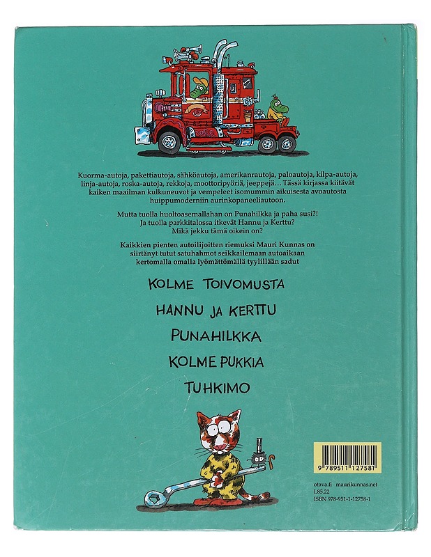 Hurjan hauska autokirja - Kunnas, Mauri - Lastenkirjat - 10105482005 - 1