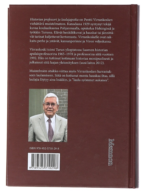 Historian professori ja laulajapoika - Pentti Virrankoski - Elämäkerrat ja muistelmat - 10105482014 - 1