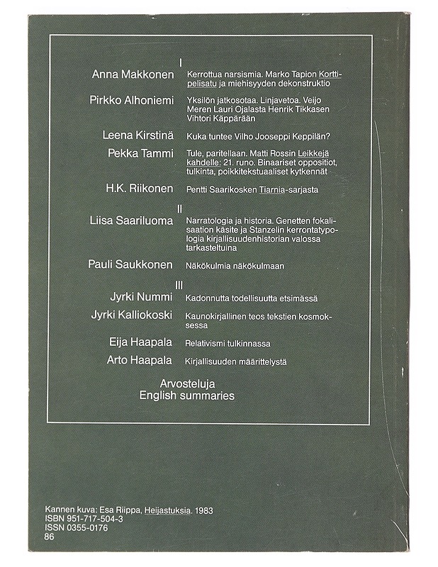 Kirjallisuus? Tutkimus? - Anttila, Jaana - Runot ja näytelmät - 10105482150 - 1