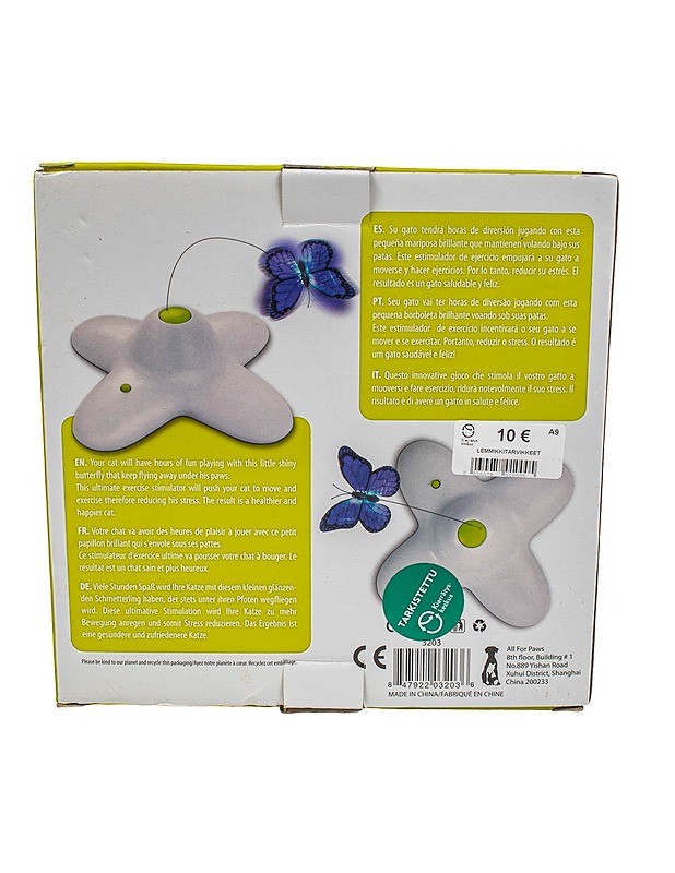 ALL FOR PAWS Flutter Bug kissan lelu - Lemmikkitarvikkeet - 10105482193 - 1