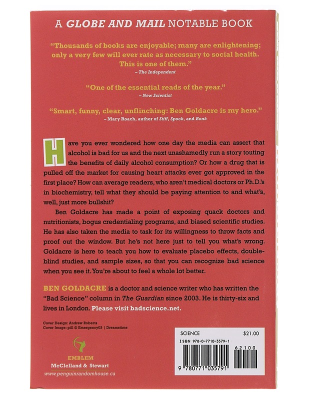 Bad Science: Quacks, Hacks, and Big Pharma Flacks - Goldacre, Ben - Tietokirjat ja oppaat - 10105482208 - 1