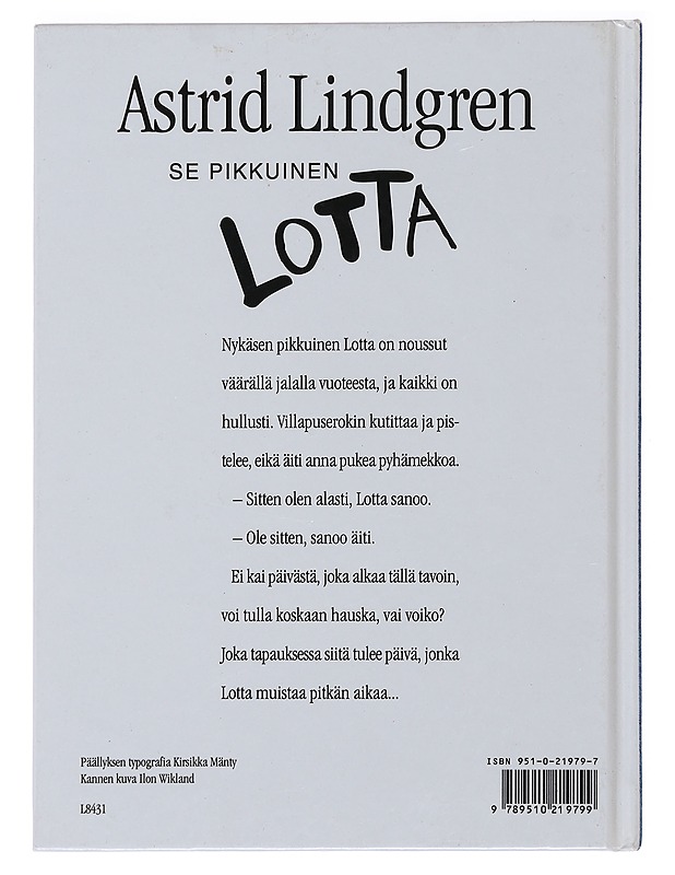 Se pikkuinen Lotta - Lindgren, Astrid - Lastenkirjat - 10105482209 - 1