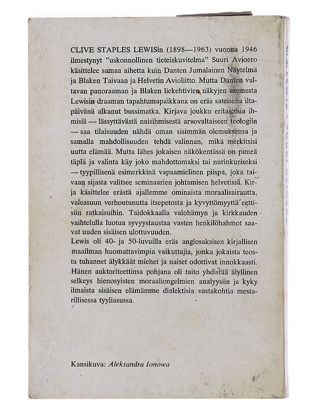 Suuri avioero - C. S. Lewis - Romaanit ja novellit - 10105482210 - 1