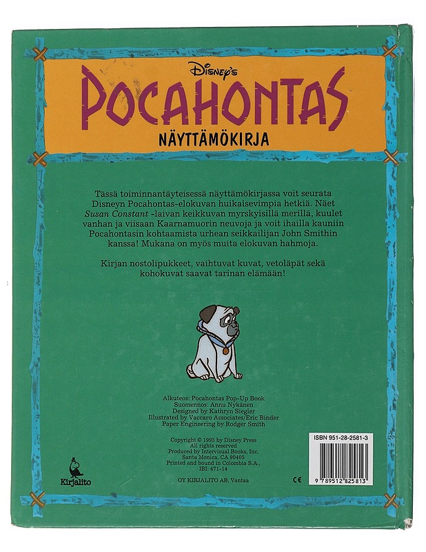 Pocahontas : näyttämökirja - Binder, Eric - Lastenkirjat - 10105482237 - 1