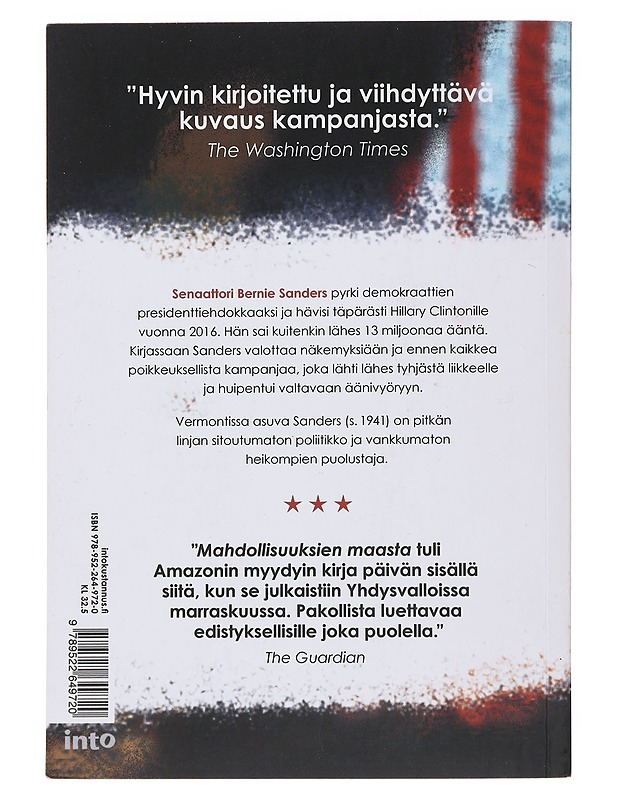 Mahdollisuuksien maa : Yhdysvaltojen vaihtoehtoinen tulevaisuus - Sanders, Bernard - Tietokirjat ja oppaat - 10105482294 - 1