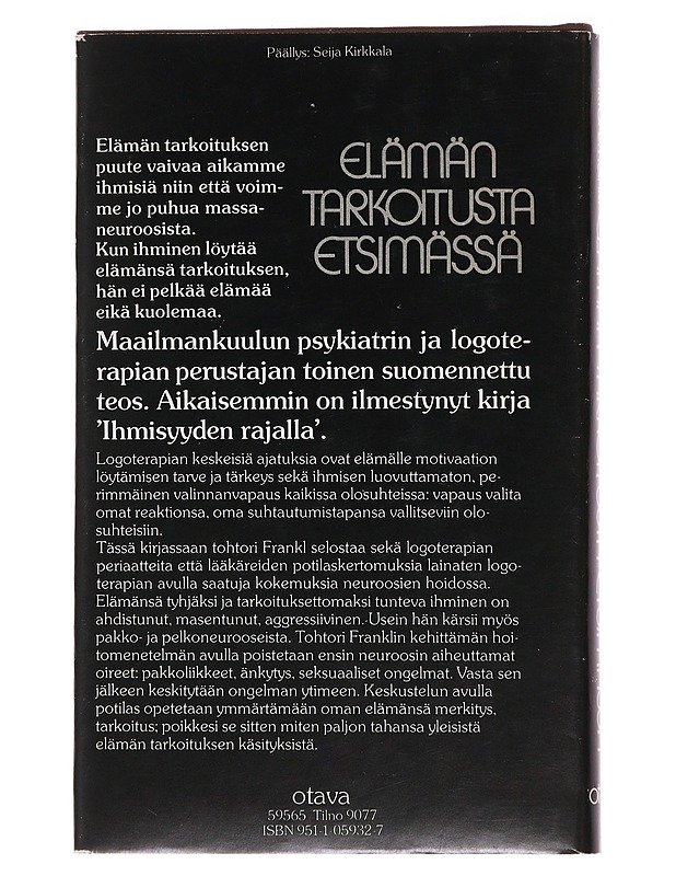 Viktor E. Frankl : Elämän tarkoitusta etsimässä - Tietokirjat ja oppaat - 10105482320 - 1